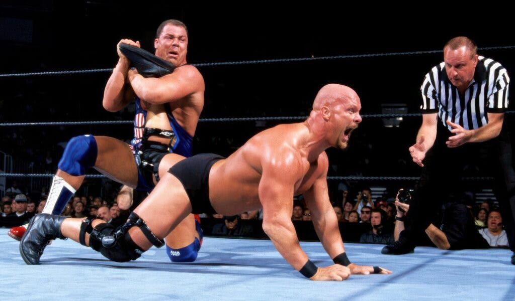 Kurt Angle vs "Stone Cold" Steve Austin