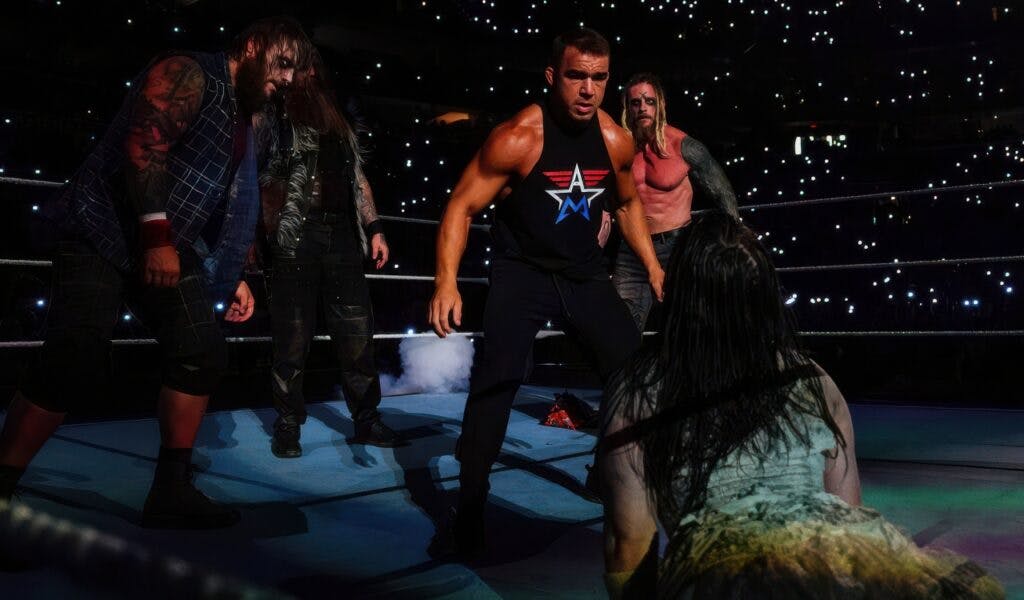 Chad Gable Attacked by the Wyatt Sicks