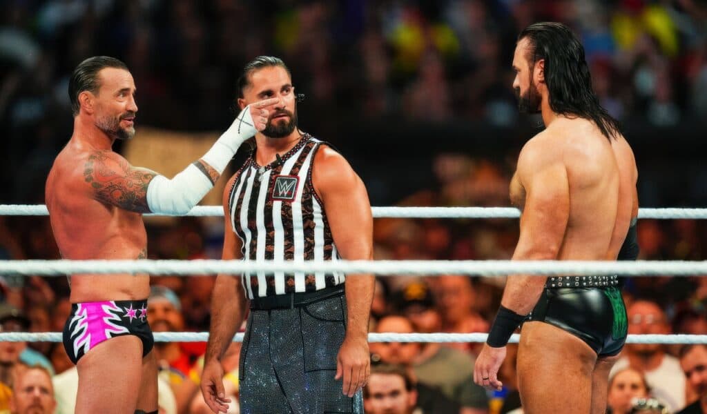 CM Punk, Drew McIntyre, and Seth Rollins - SummerSlam 2024