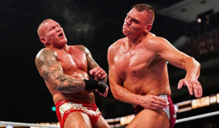 Gunther Chops Randy Orton