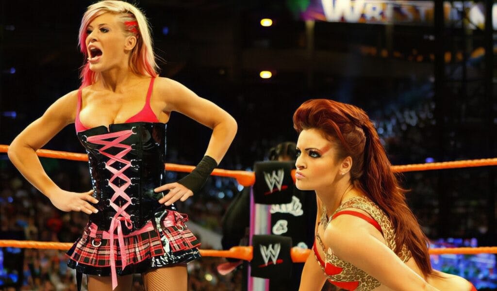 Beth Phoenix & Melina vs Ashley Massaro & Maria Kanellis - WrestleMania 24