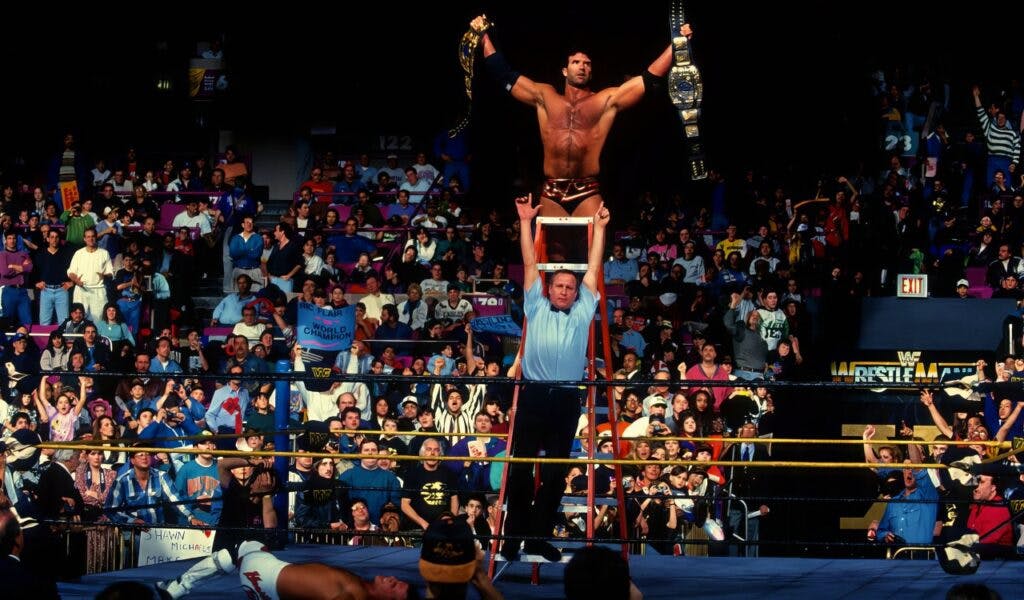 Razor Ramon vs Shawn Michaels Intercontinental Title Match - WrestleMania 10