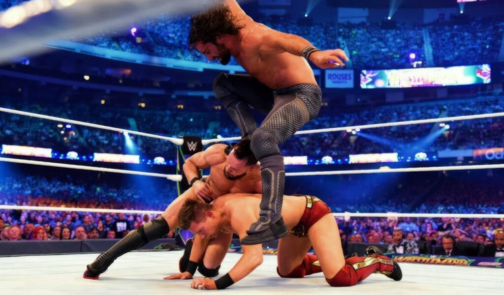 Seth Rollins vs Finn Balor vs The Miz - WrestleMania 34