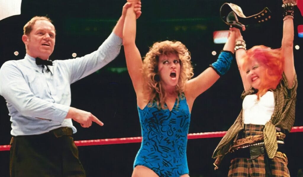 Wendi Richter & Cyndi Lauper - WrestleMania 1