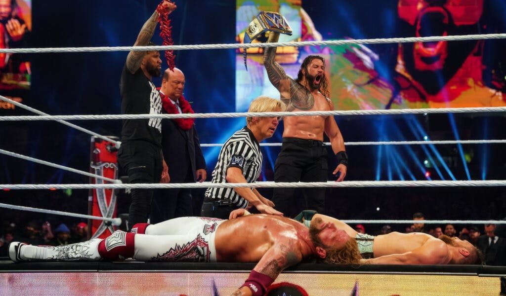Roman Reigns Beats Daniel Bryan And Edge - WrestleMania 37
